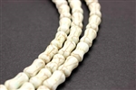 Gemstone Bead, "Turquoise", Magnesite, Bone, White, 13MM