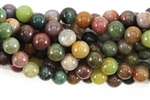 Bead, Gemstone, Fancy Jasper, India Agate, Round, 8MM