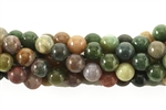 Bead, Gemstone, Fancy Jasper, India Agate, Round, 6MM