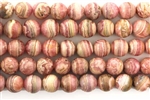 Gemstone Bead, Rhodochrosite, Round, 8MM