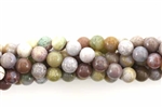 Bead, Gemstone, Light, Fancy Jasper, India Agate, Round, 6MM