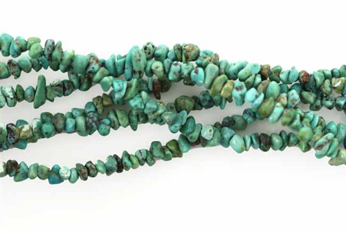 Gemstone Bead, Natural Turquoise, 3MM, Chips