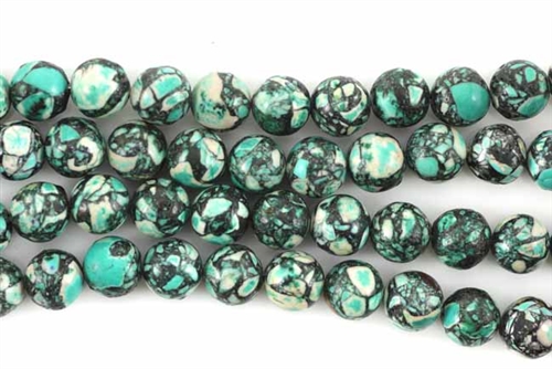 Gemstone Bead, Turquoise Composite, Round, 8MM