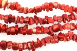 Gemstone Bead, Coral, 8MM, Chips