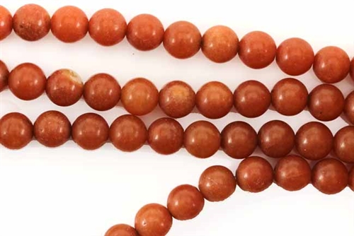 Gemstone Bead, Red Aventurine, Round, 8MM