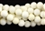 Gemstone Bead, White "Jade", Round, 8MM