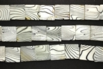 Mother Of Pearl / White 15MM Flat Square