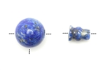 Bead, Gemstone, Buddha, Guru, Lapis Lazuli, 18MM