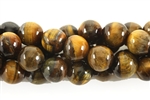 Gemstone Bead, Tiger Eye, Round, 10MM