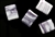 Lampwork Glass Bead / 18MM Rectangle,White Gray Swirl