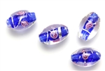 Lampwork Glass Bead / 16MM Oval, Crystal