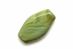 Lampwork Glass Bead / 32MM Green,Oval