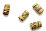 Lampwork Glass Bead / 15MM Tube,Caramel