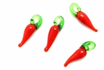 Fruit & Vegetable Lampwork Glass Beads / 23MM Chili Pepper