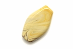 Lampwork Glass Bead / 32MM Light Caramel Swirl,Oval