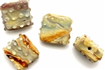 Lampwork Glass Bead / 16MM Caramel Square