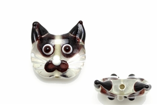 Animal & Character Lampwork Glass Bead / 21MM Cat