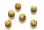 Lampwork Glass Bead / 10MM Round,Caramel Swirl