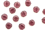 Vintage Nailhead / Flat Round 2 Hole 7MM Amethyst