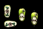 Porcelain Beads / Slipper Light Green 20MM