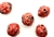 Porcelain Beads / Round 19MM Red
