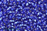 5/0 Seed Bead,Vintage Czechoslovakian Seed Beads, Silver Lined, Blue