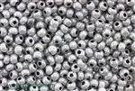 6/0, Seed Bead, Vintage, Czechoslovakian, Seed Beads, Silver