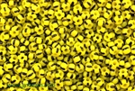 6/0, Seed Bead, Vintage, Czechoslovakian, Seed Beads, Striped, Yellow, Black