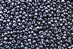 8/0, Seed Bead, Vintage, Czechoslovakian, Seed Beads, Gunmetal Blue