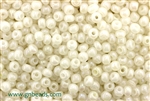 6/0, Seed Bead, Vintage, Czechoslovakian, Seed Beads, Lustre, White
