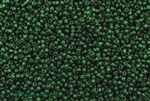 12/0, Seed Bead, Vintage, Czechoslovakian, Seed Beads, Clear Dark Green