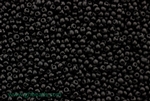 Seed Bead, 10/0, Vintage, Czechoslovakian, Black