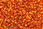 6/0, Seed Bead, Vintage, Czechoslovakian, Seed Beads, Silver Lined, Orange