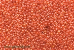 11/0 Seed Bead,Vintage Czechoslovakian Seed Beads, Lustre, Orange
