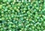 6/0, Seed Bead, Vintage, Czechoslovakian, Seed Beads, Gold Lined, Green AB