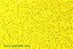 12/0 Seed Bead, Vintage Czechoslovakian Seed Beads, Yellow