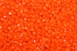 Seed Bead, Sew On, Square, 2MM, Czechoslovakian, Vintage, Orange