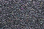 Seed Bead, 11/0, Vintage, Czechoslovakian, Matte Gray, Purple Iris