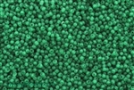 Seed Bead, 12/0, Vintage, Czechoslovakian, Clear Medium Green