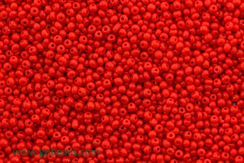 11/0, Seed Bead, Vintage, Czechoslovakian, Seed Beads, Deep Red