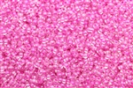 11/0, Seed Bead, Vintage, Czechoslovakian, Seed Beads, Crystal, Pink Lined