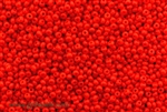 Seed Bead, 10/0, Vintage, Czechoslovakian, Light Orange Red