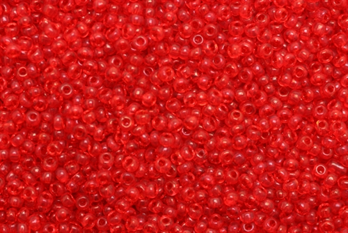 10/0, Seed Bead, Vintage, Czechoslovakian, Seed Beads, Clear Red