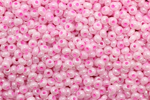 8/0, Seed Bead, Vintage, Czechoslovakian, Seed Beads, Pale Pink