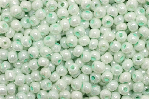 6/0, Seed Bead, Vintage, Czechoslovakian, Seed Beads, Pale Green