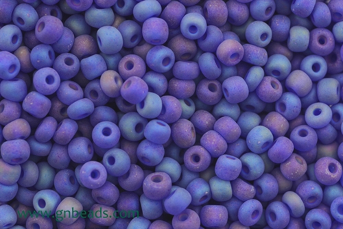 5/0 Seed Bead,Vintage Czechoslovakian Seed Beads, Blue Purple Iris