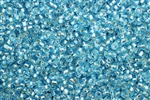 9/0, Seed Bead, Vintage, Czechoslovakian, Seed Beads, Clear Light Blue Silver Lined