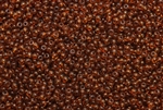 Seed Bead, 12/0, Vintage, Czechoslovakian, Clear Dark Brown