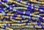 Seed Bead, Czech, Aged, Striped, Picasso-White Heart Mix, 6/0