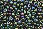 Seed Bead, Drop, Vintage, Czechoslovakian, 6MM, Blue Iris